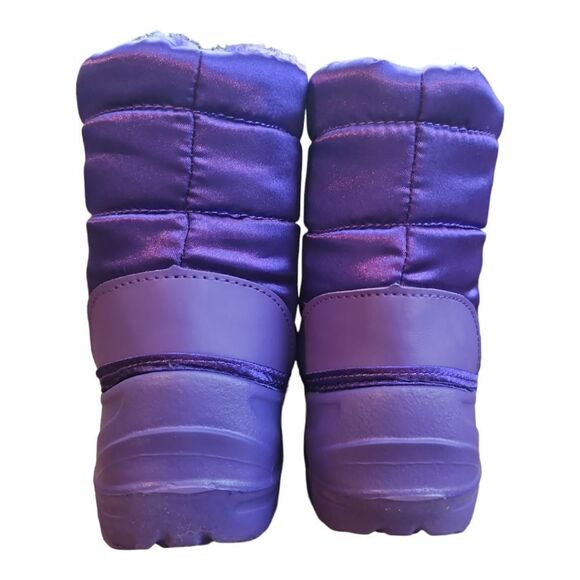 The Doll Maker Purple Snow Boots Kids Size 8 NEW - Picture 4 of 6